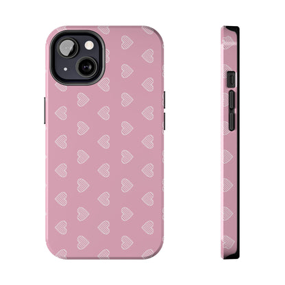 Infinite Pink Hearts Phone Case