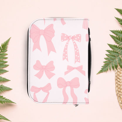 Girly Pink Ribbons Book Cover