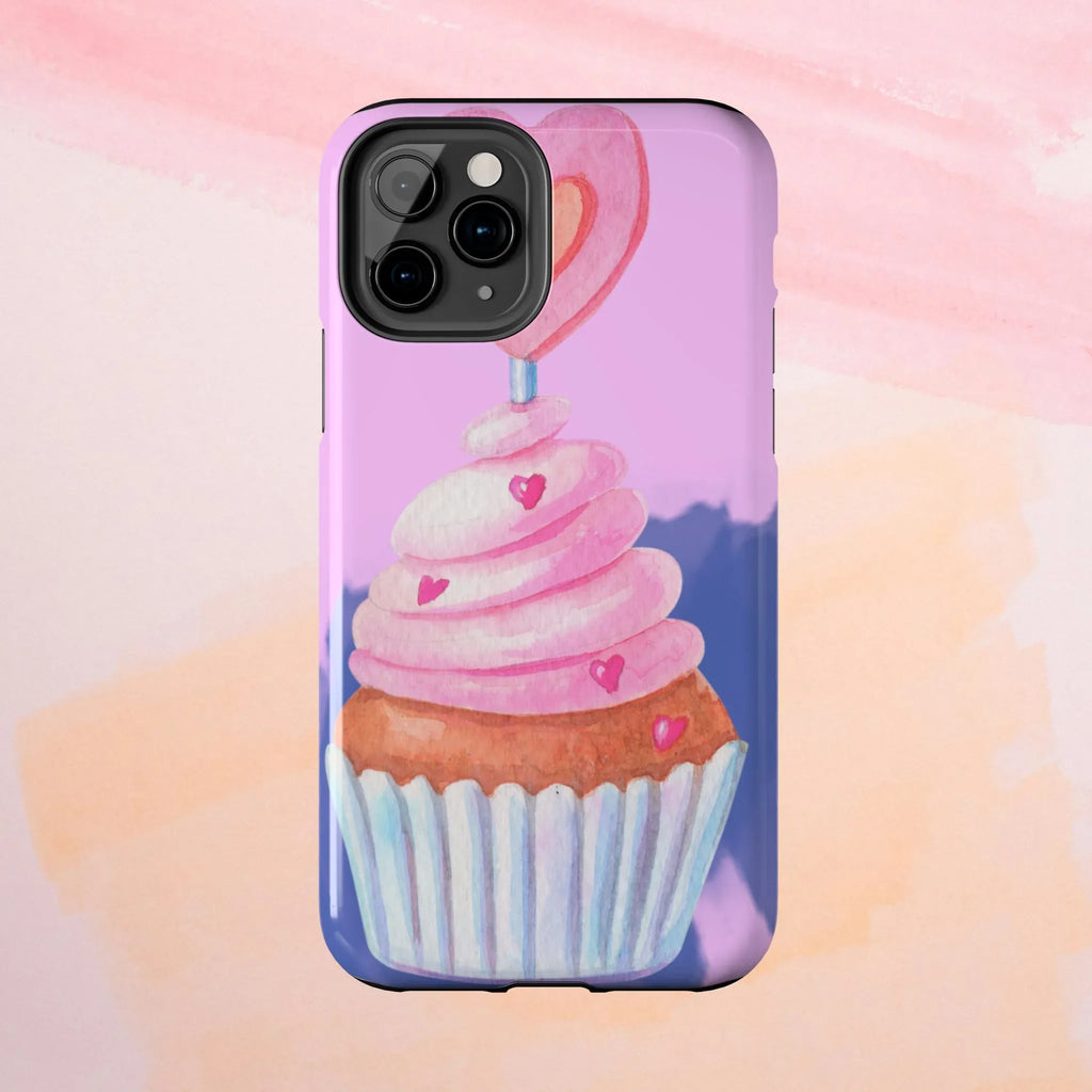 Cutie Cupcake Phone Case (Apple & Android) - Pink Sweetheart