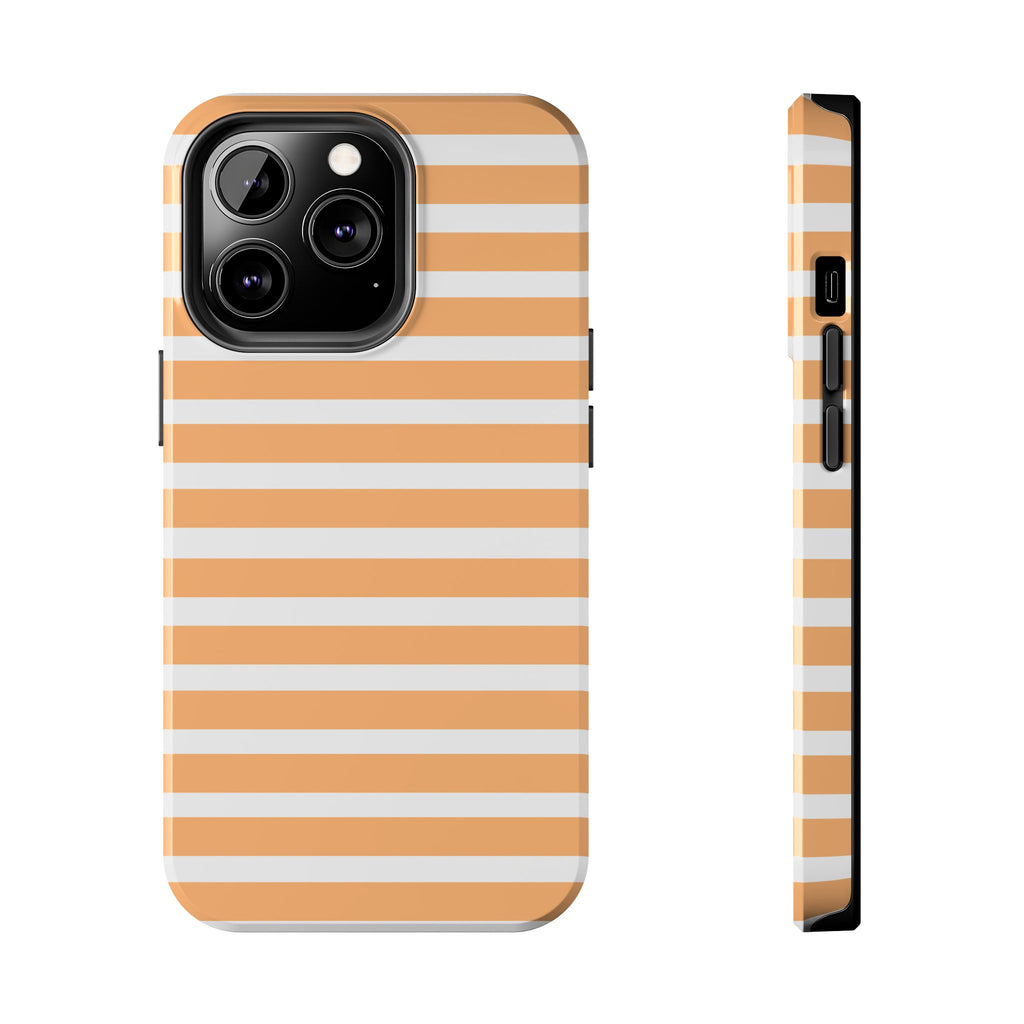 Orange Stripe Lines Phone Case (Apple & Android)