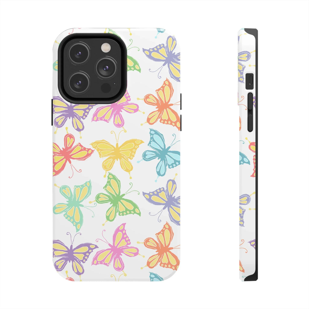 Busy Butterflies Phone Case (Apple & Android) - Pink Sweetheart