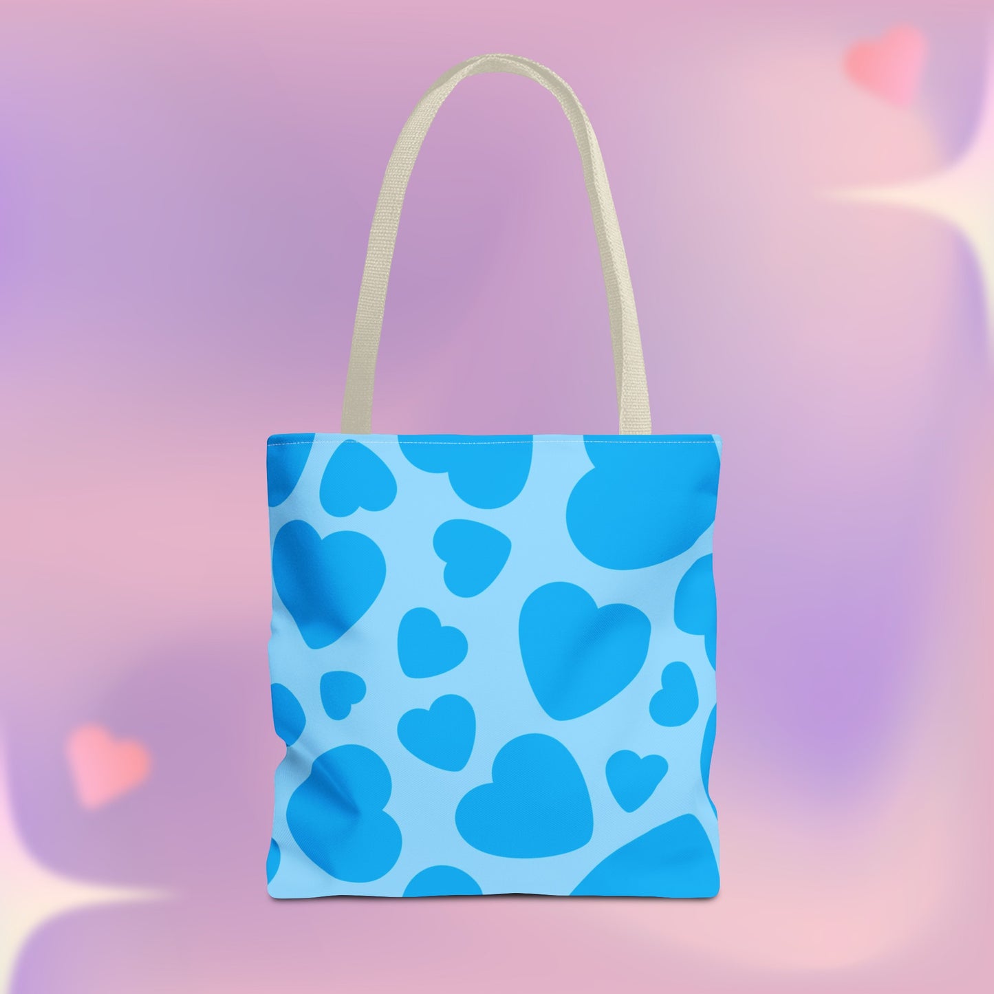 Blue Hearts Tote Bag