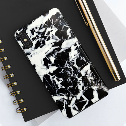 Black & White Shattered Phone Case