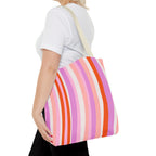 Retro Groovy Waves Tote Bag