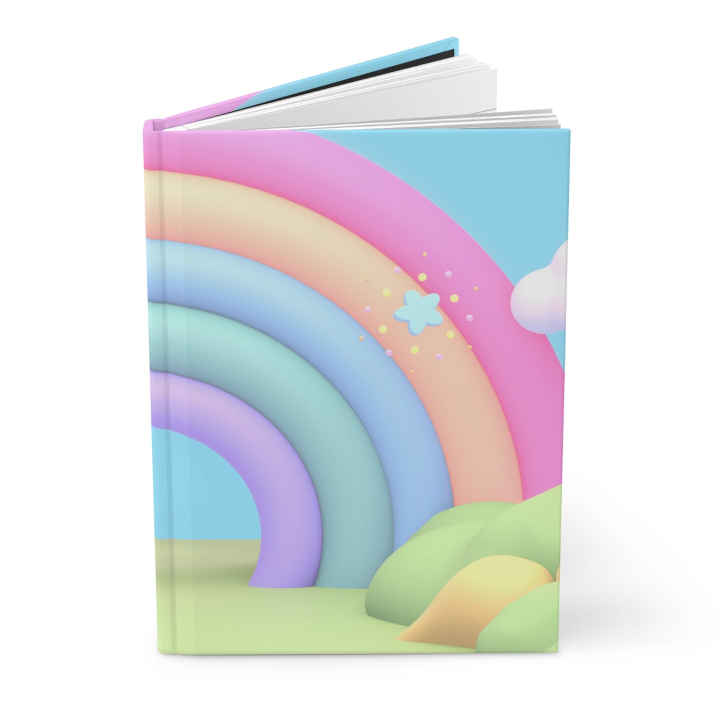 Rainbow Cuteness Hardcover Matte Journal