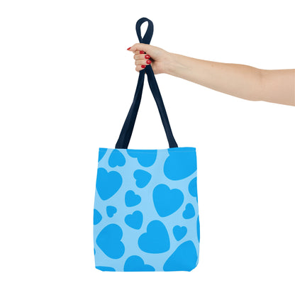 Blue Hearts Tote Bag