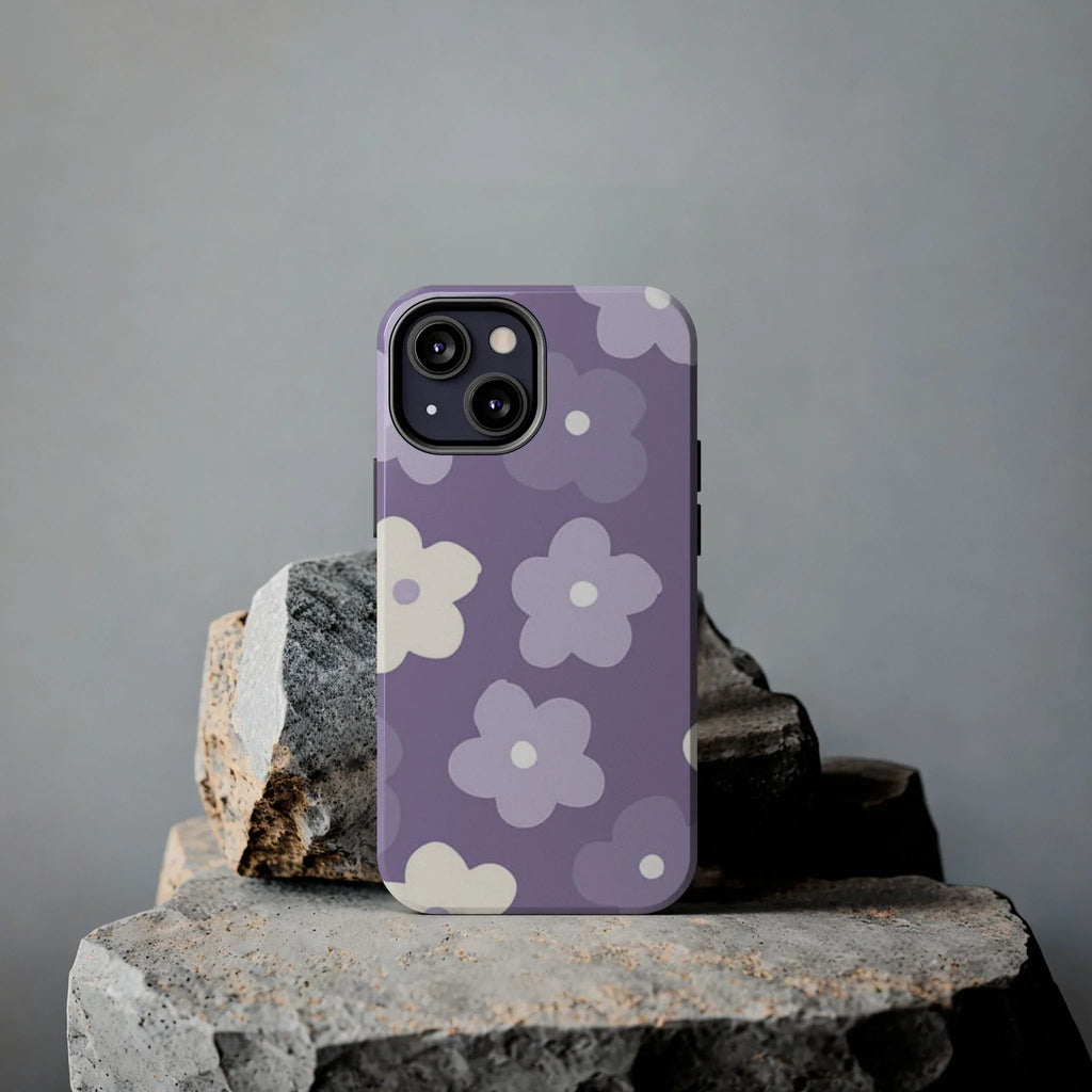 Pastel Purple Flowers Phone Case (Apple & Android) - Pink Sweetheart