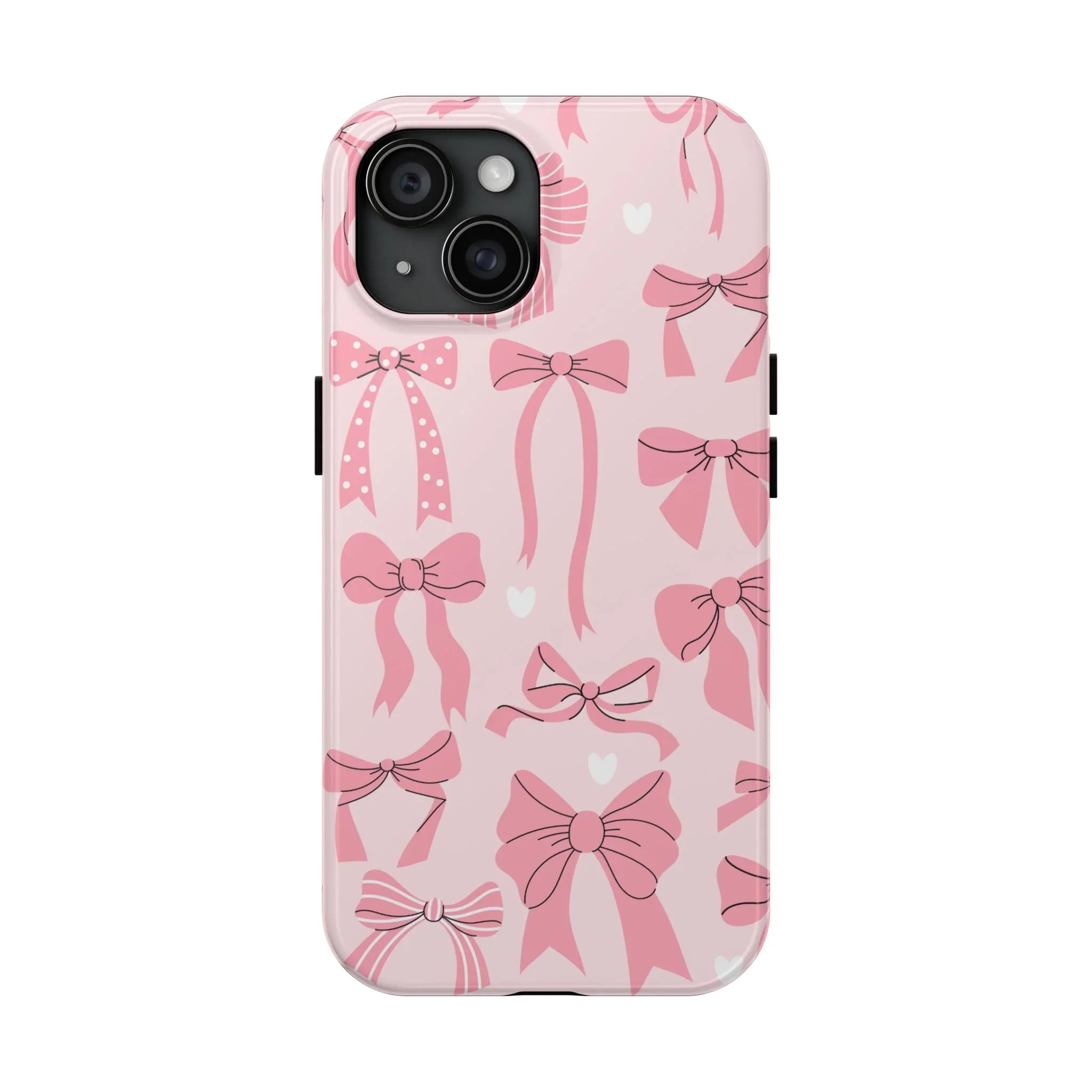 Pink Bow Ribbons Phone Case (Apple & Android) - Pink Sweetheart