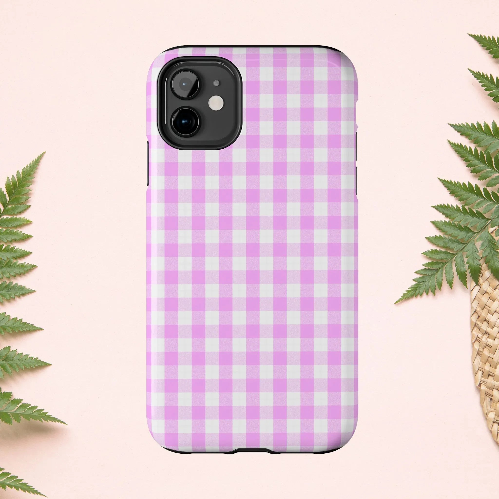 Pink Gingham Phone Case (Apple & Android) - Pink Sweetheart