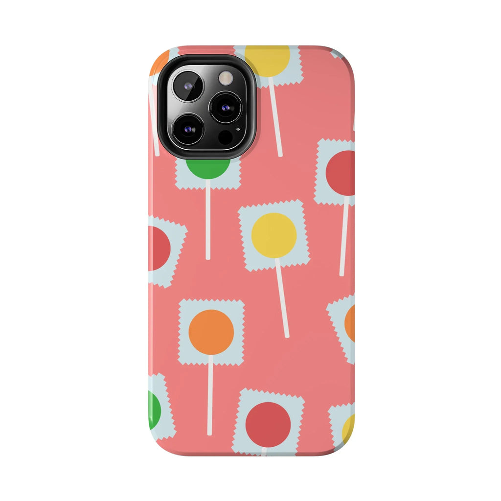 Lollipop Candy Phone Case (Apple & Android) - Pink Sweetheart