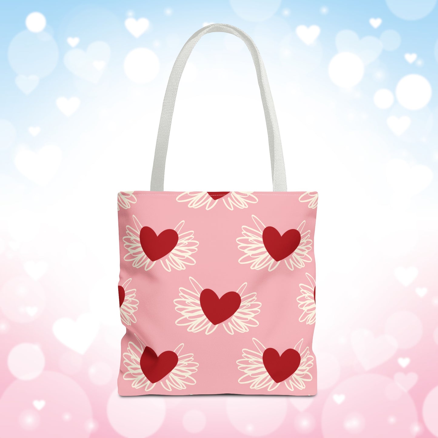 Valentine Hearts Tote Bag