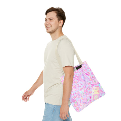 Pink Pastel Gamer Girl Tote Bag