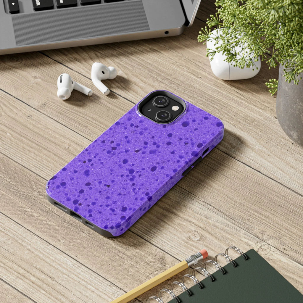 Purple Sponge Phone Case (Apple & Android) - Pink Sweetheart