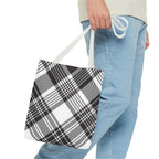 Black Check Tote Bag