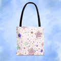 Starry Pastel Tote Bag - Pink Sweetheart