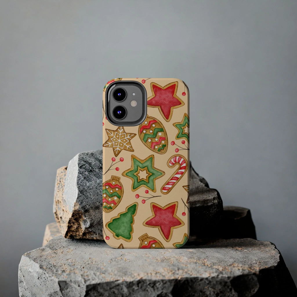 Xmas Holiday Cheer Phone Case (Apple & Android) - Pink Sweetheart