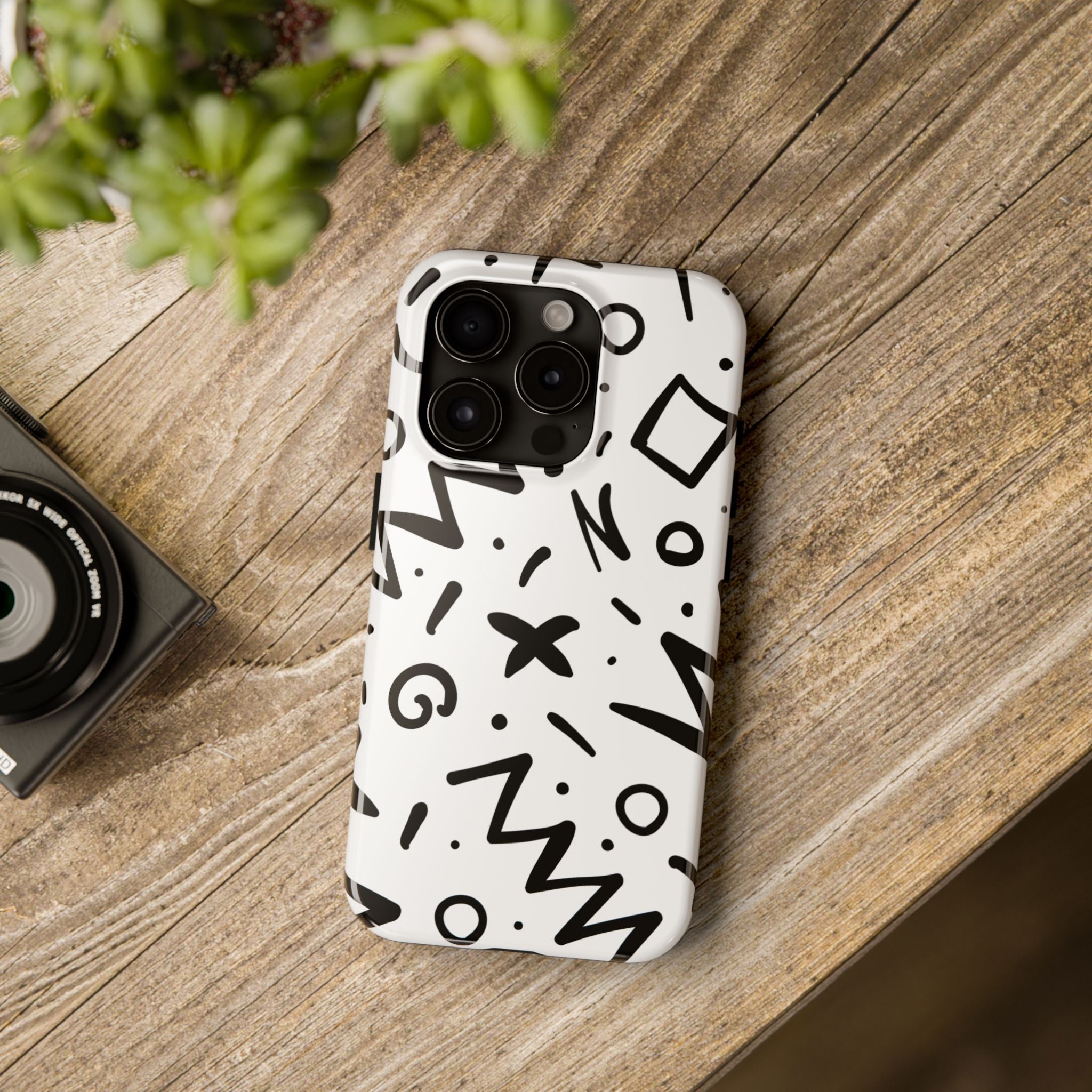 Abstract Memphis Pattern Phone Case (Apple & Android)