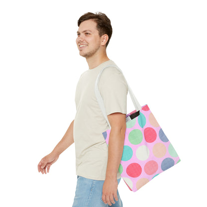 Sweet Candy Polka Dots Tote Bag