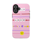Bestie Bracelets Phone Case (Apple & Android) - Pink Sweetheart