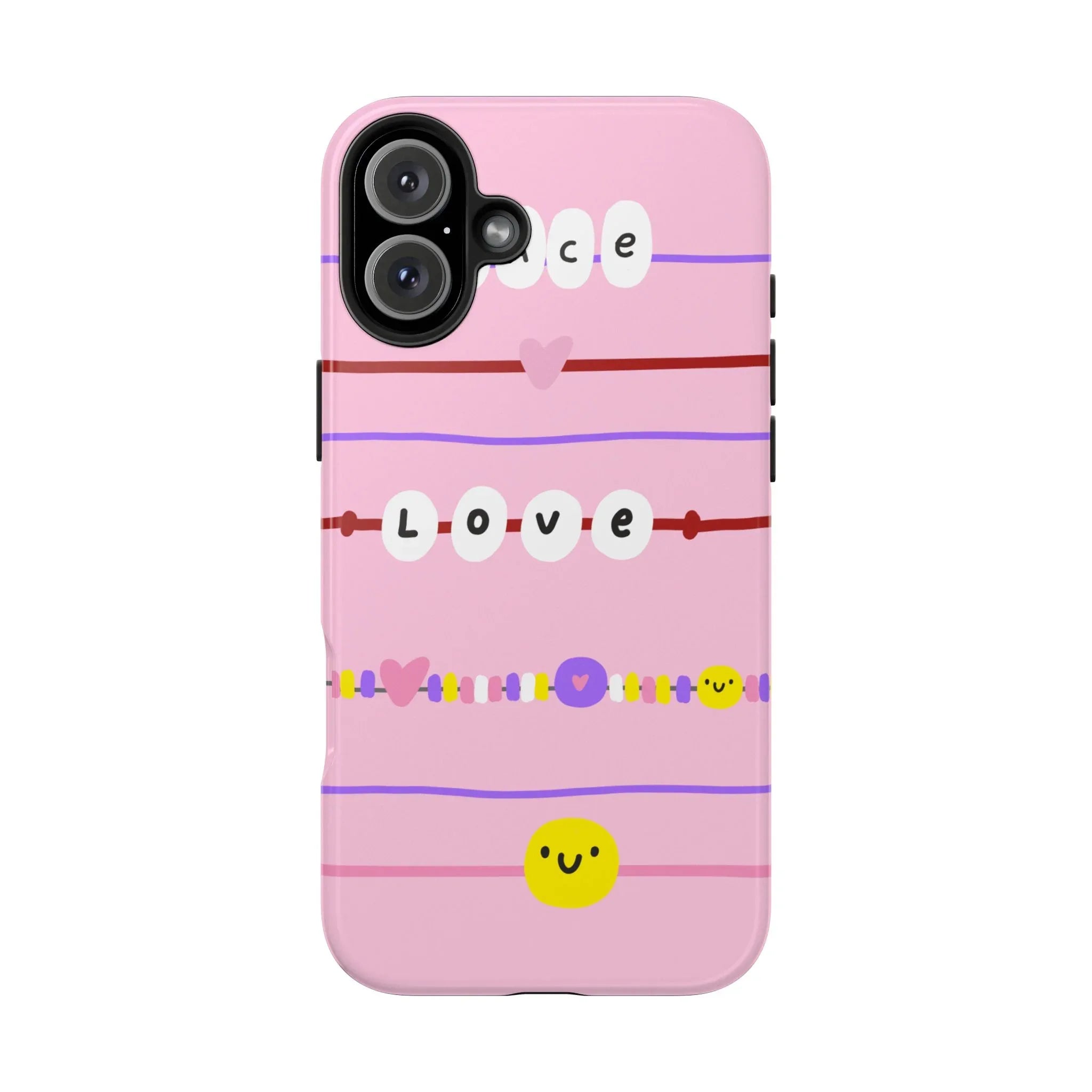 Bestie Bracelets Phone Case (Apple & Android) - Pink Sweetheart