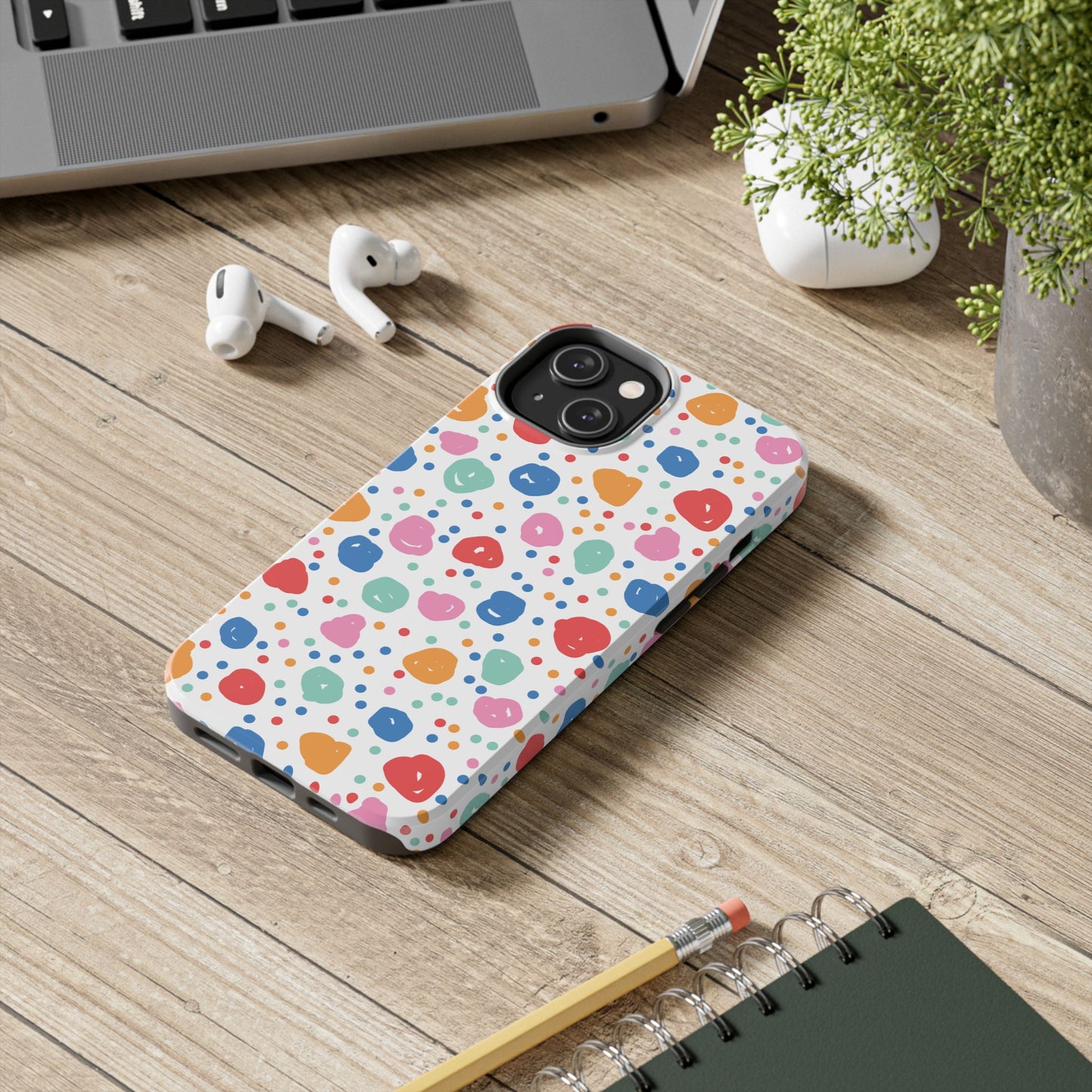 Seamless Hand Drawn Polka Phone Case