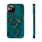 Green & Gold Marble Phone Case (Apple & Android)
