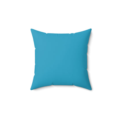 Social Media Thumbs Up Square Pillow - Teal