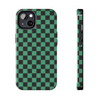 Checkered Kimono Tough Phone Case (Apple & Android) - Pink Sweetheart