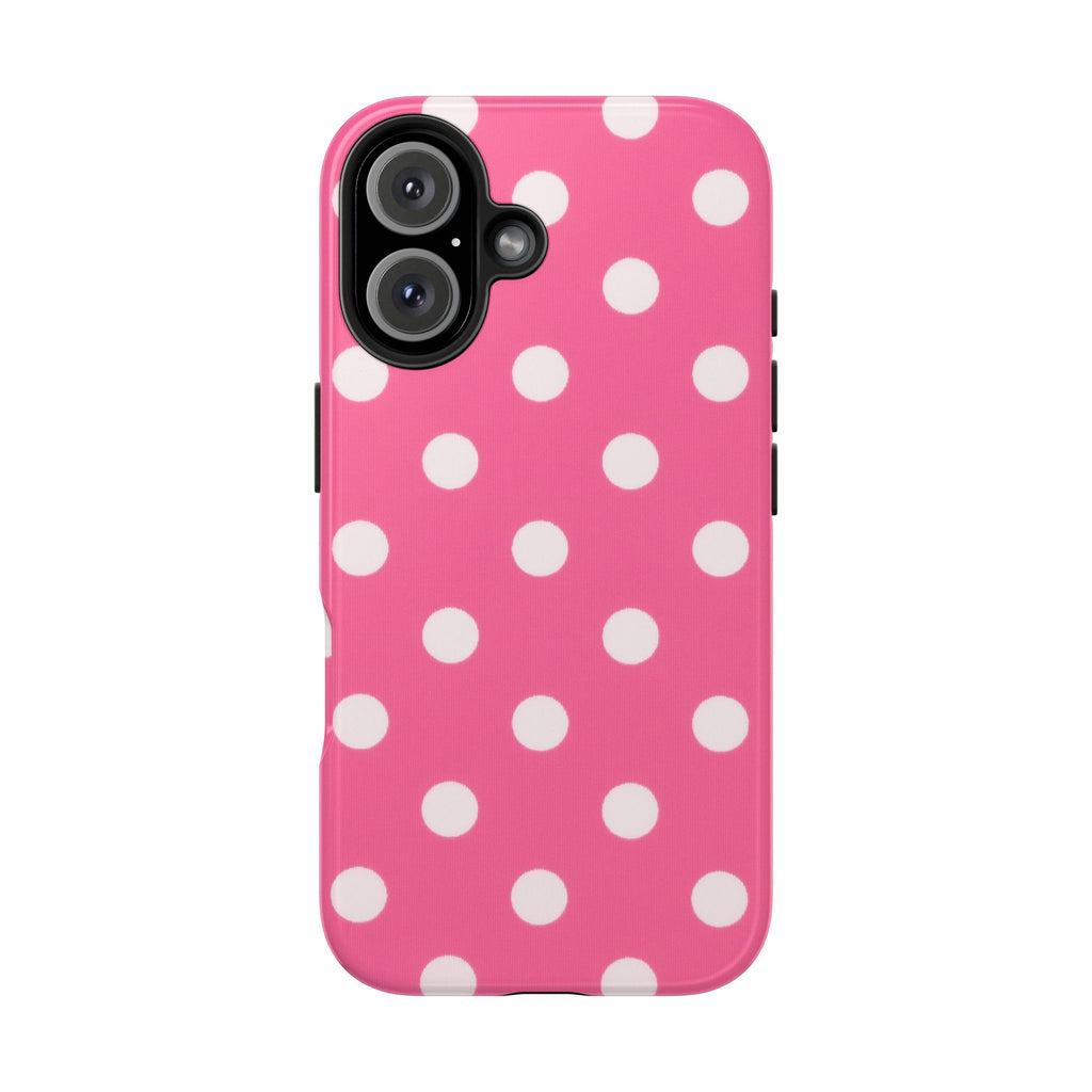 Pink Polka Dot Phone Case (Apple & Android)