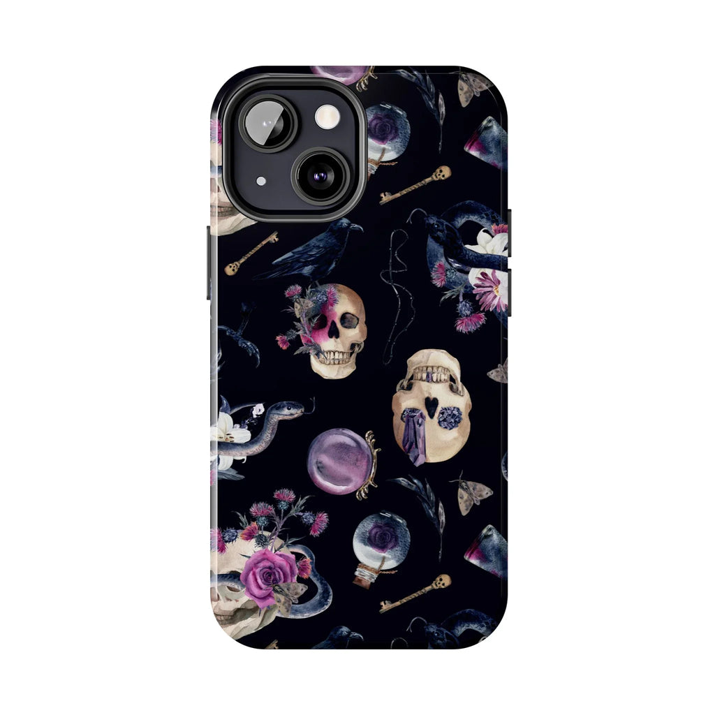 Gothic Witch Spells Phone Case (Apple & Android) - Pink Sweetheart