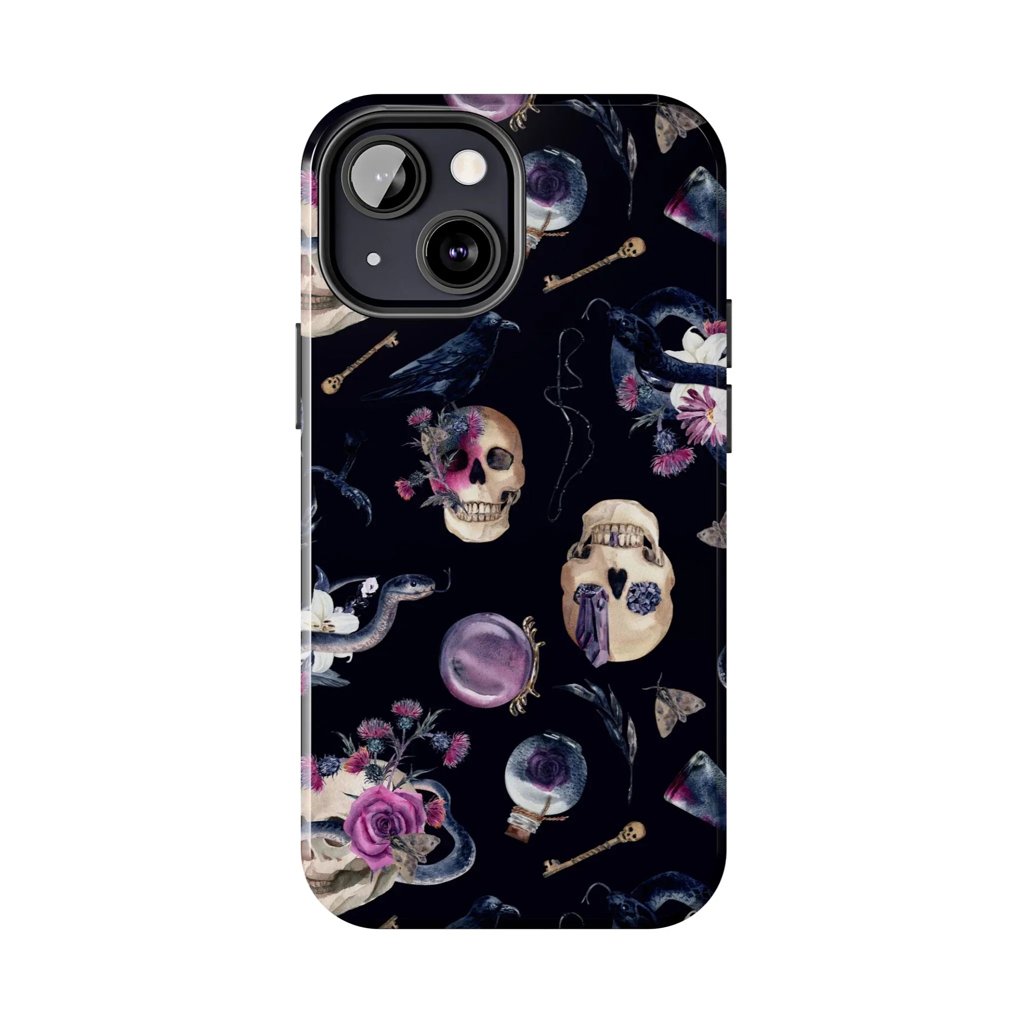 Gothic Witch Spells Phone Case (Apple & Android) - Pink Sweetheart