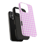 Pink Gingham Phone Case (Apple & Android)