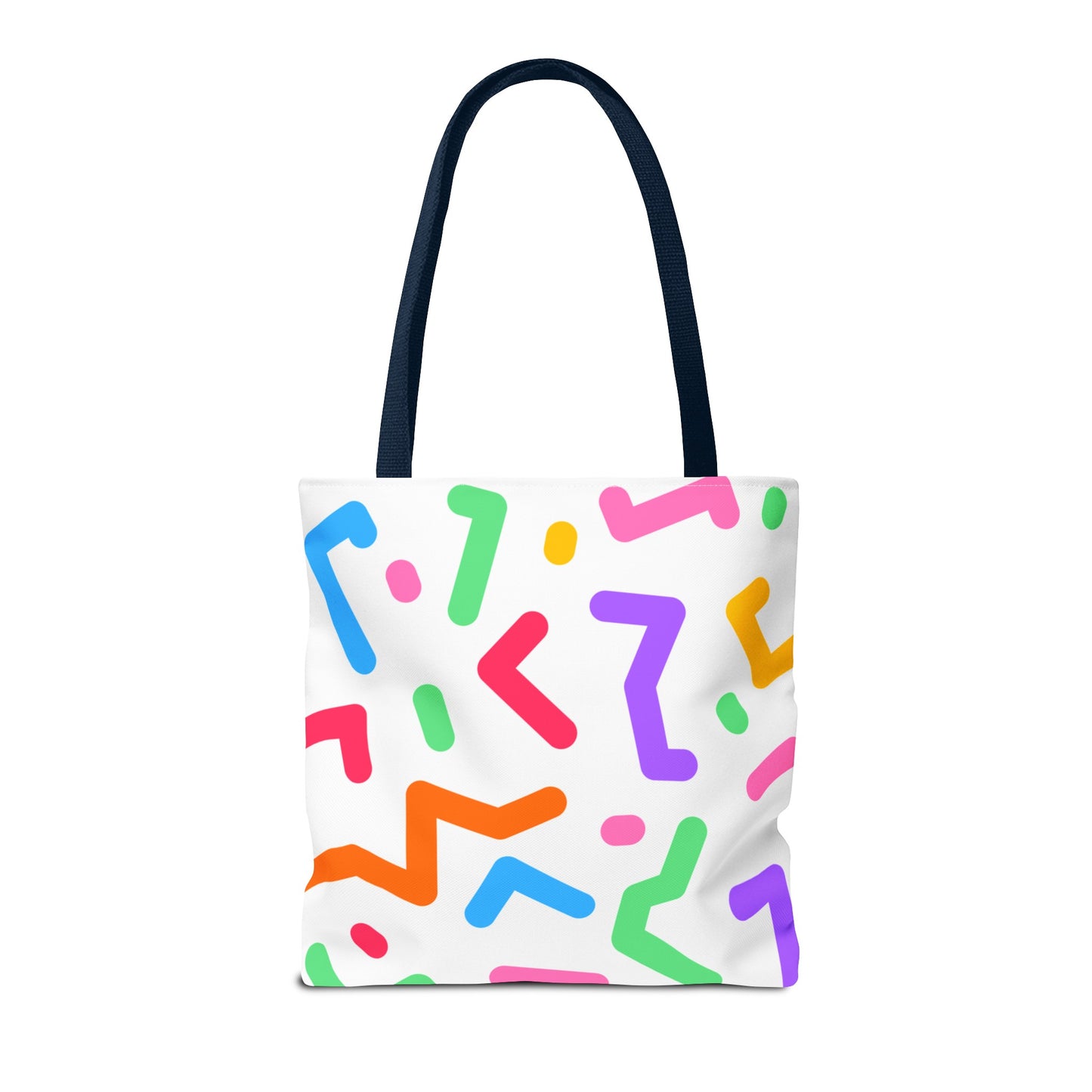 Colorful Doodle Zig Zags Tote Bag