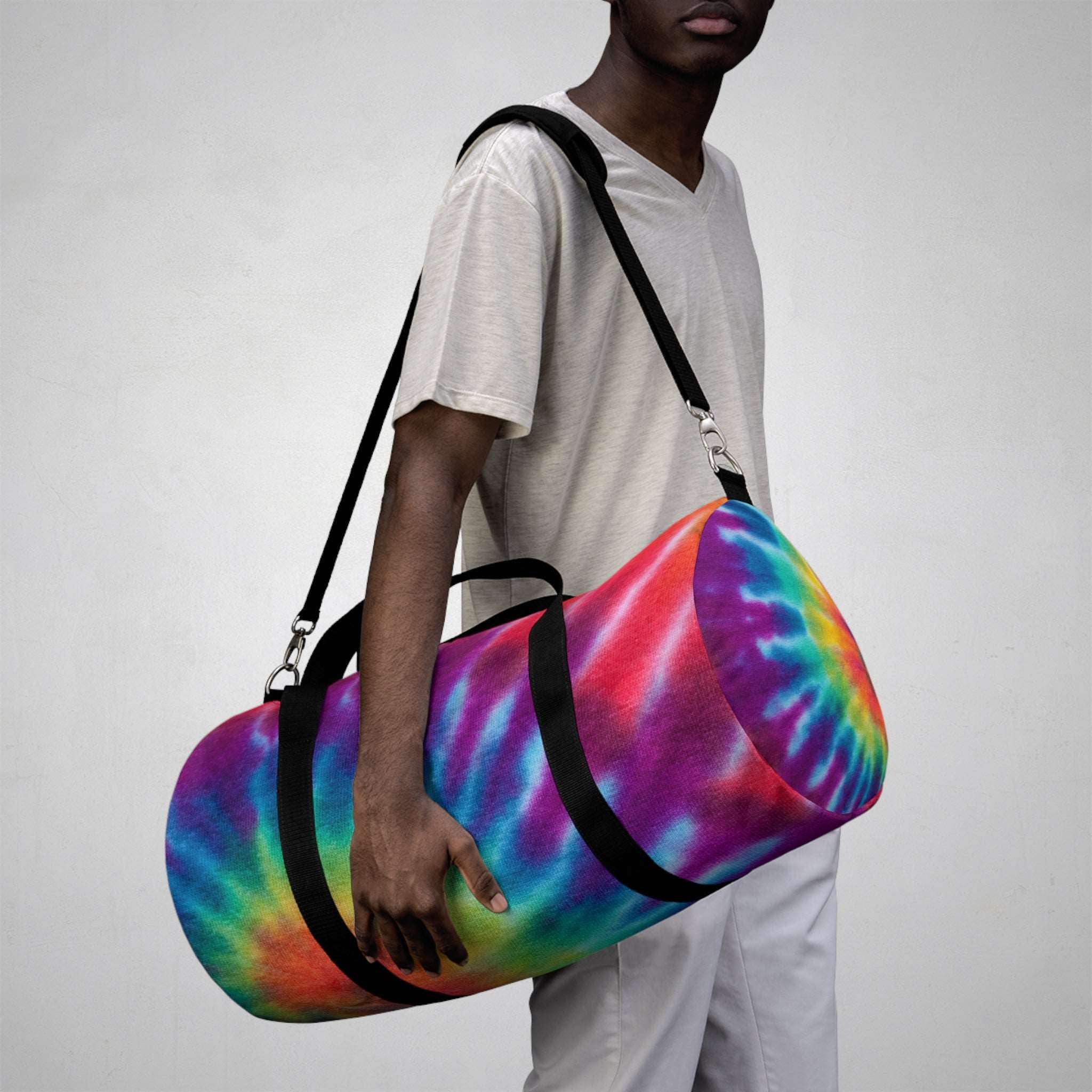 Colorful Tie-Dye Duffel Bag
