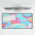 Yummy Donut Dreams Desk Mat - Pink Sweetheart