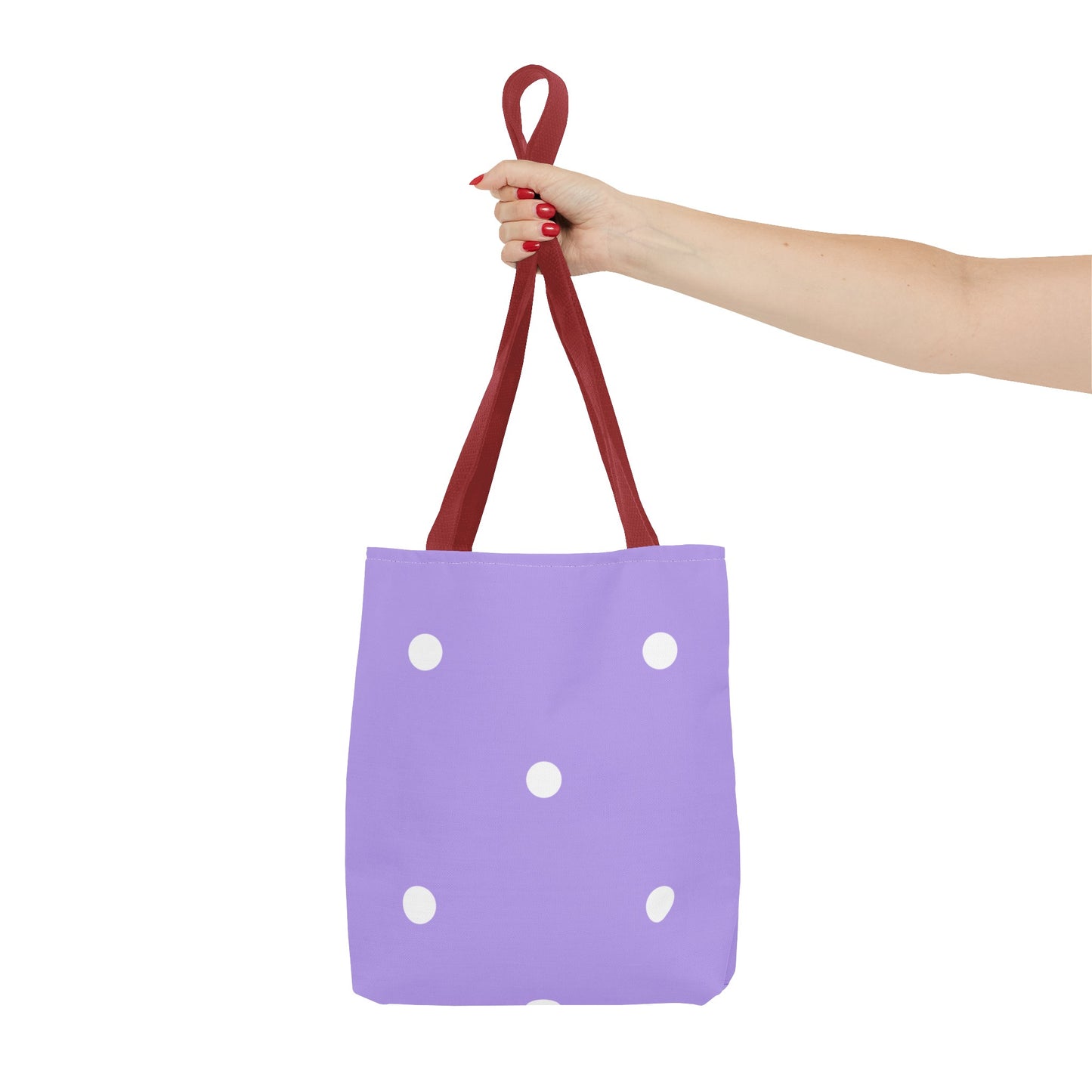 Pastel Purple Polka Dot Tote Bag