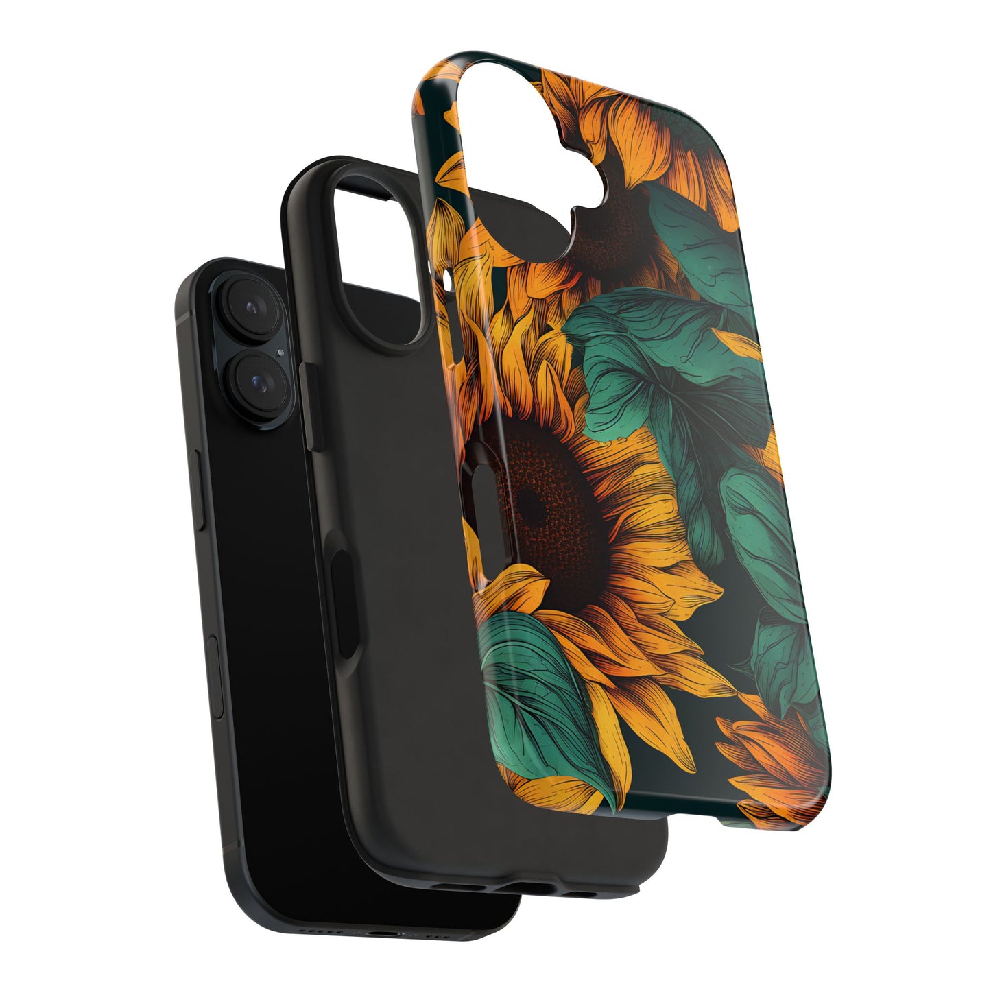 Dark Sunflower Phone Case