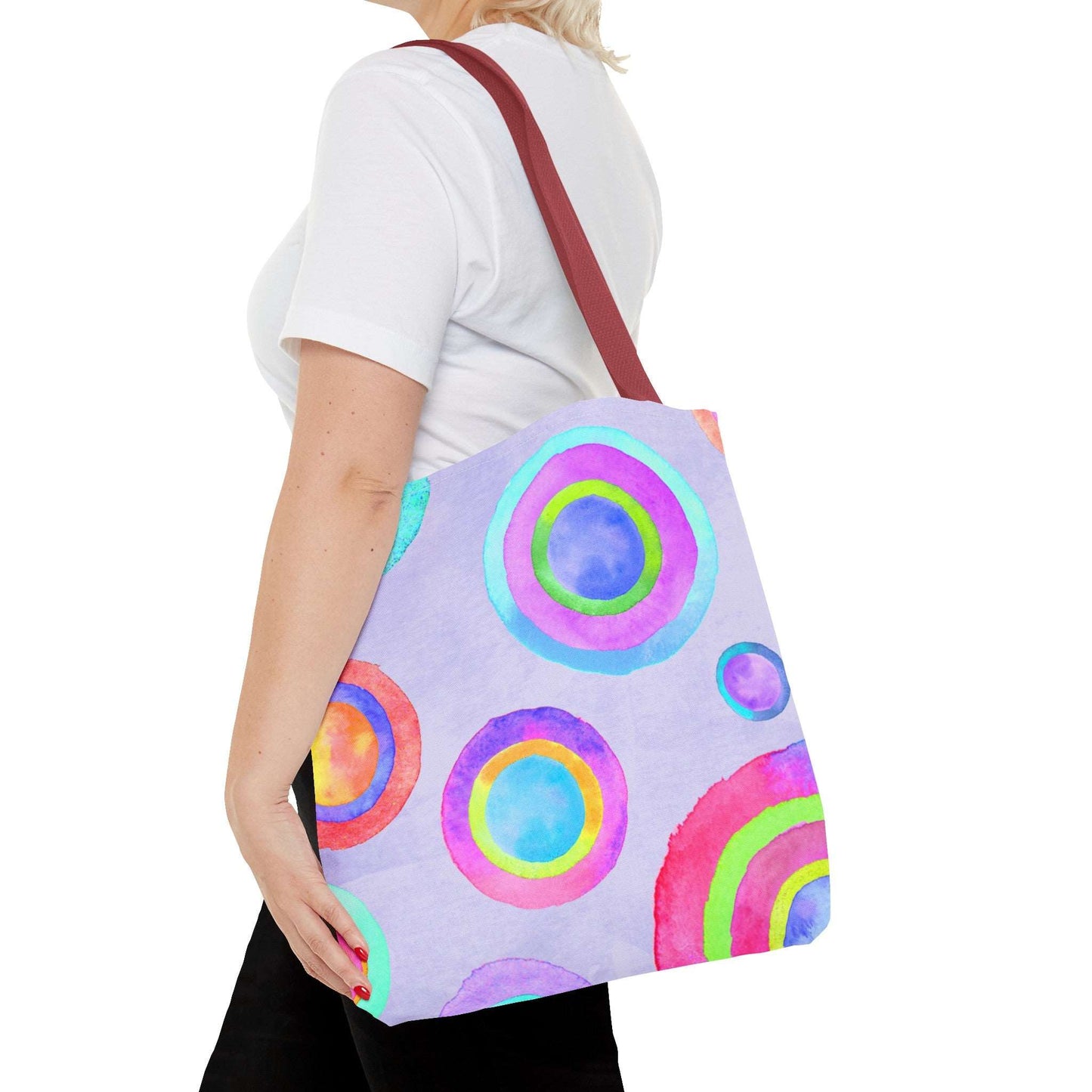 Abstract Painted Circles Tote Bag