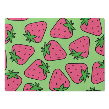 Strawberry Glass Cutting Board