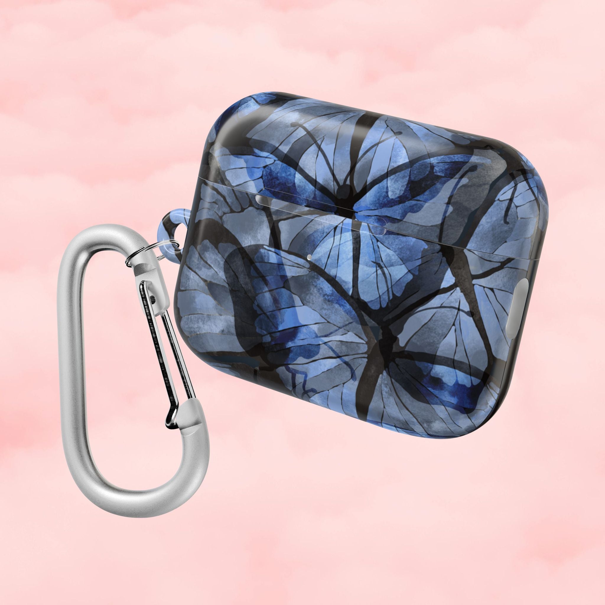 Royal Blue Butterfly AirPod Case