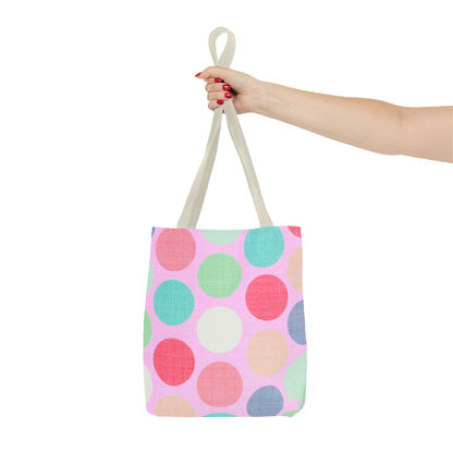 Sweet Candy Polka Dots Tote Bag