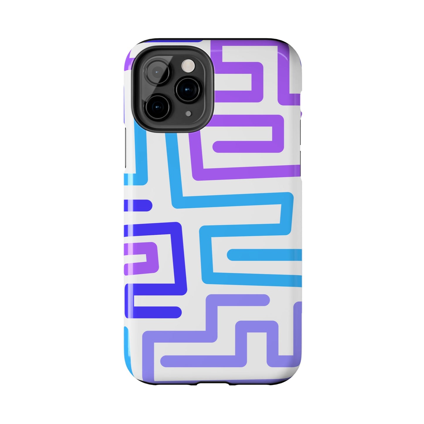 Abstract Neon Maze Phone Case