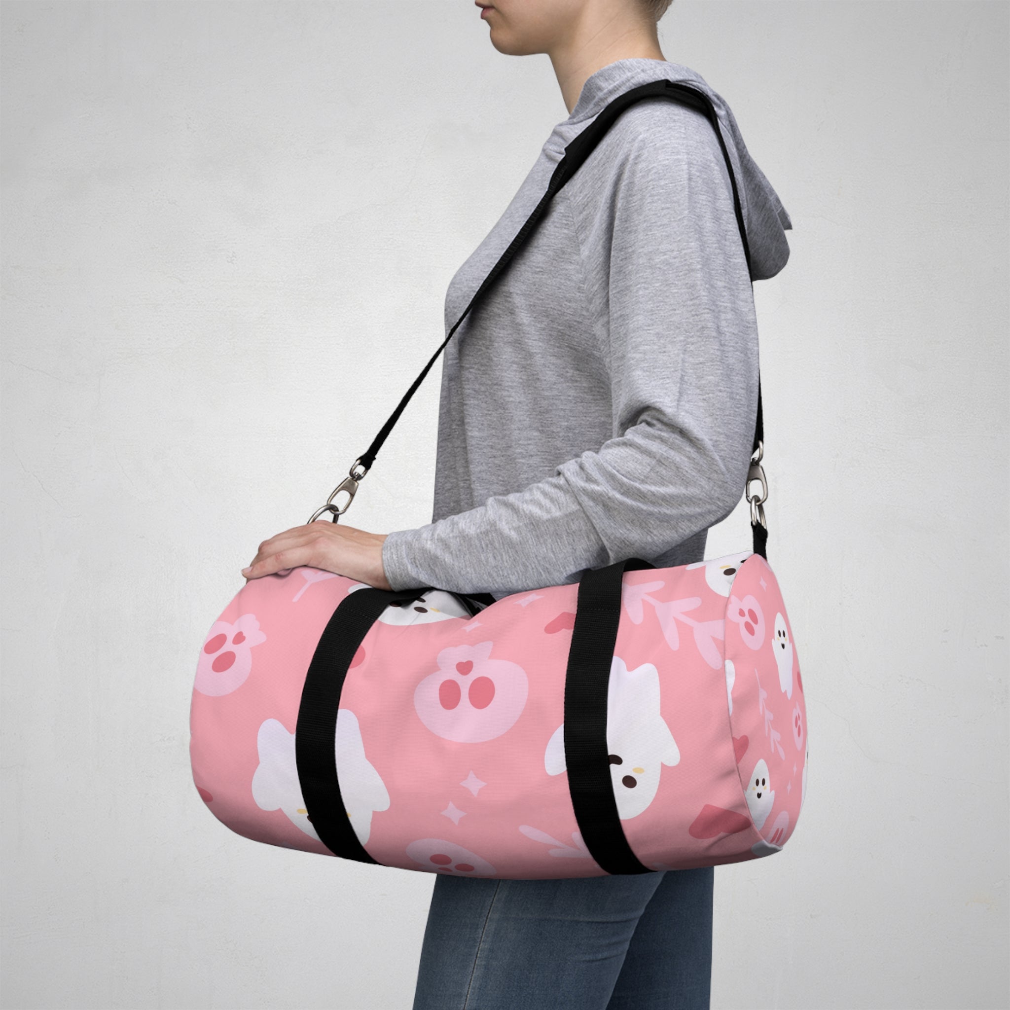 Pretty Pink Ghosts Season Duffel Bag