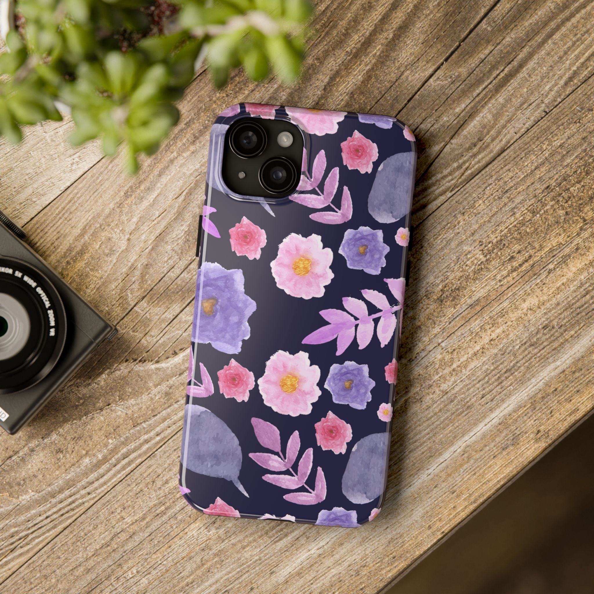 Purple Florals Phone Case (Apple & Android)