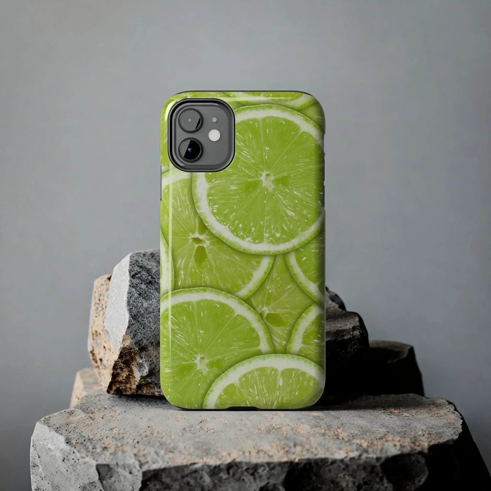 Green Citrus Lime Phone Case (Apple & Android) - Pink Sweetheart