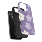 Pastel Purple Flowers Phone Case (Apple & Android) - Pink Sweetheart