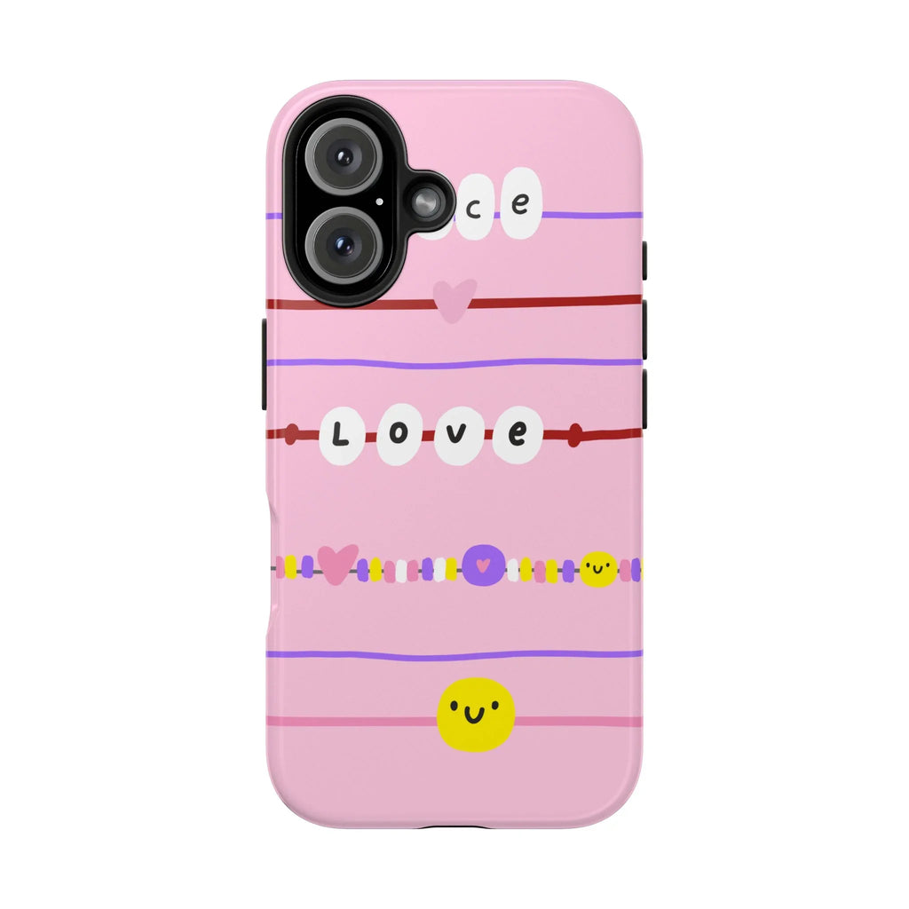 Bestie Bracelets Phone Case (Apple & Android) - Pink Sweetheart