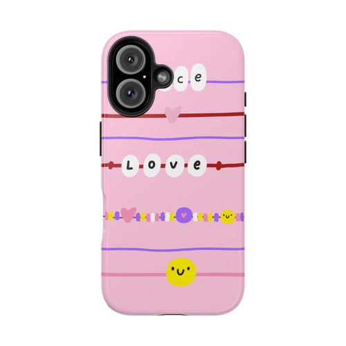 Bestie Bracelets Phone Case (Apple & Android) - Pink Sweetheart