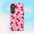 Pink Cherry Sparkle Pattern Tough Phone Case (Apple & Android) - Pink Sweetheart