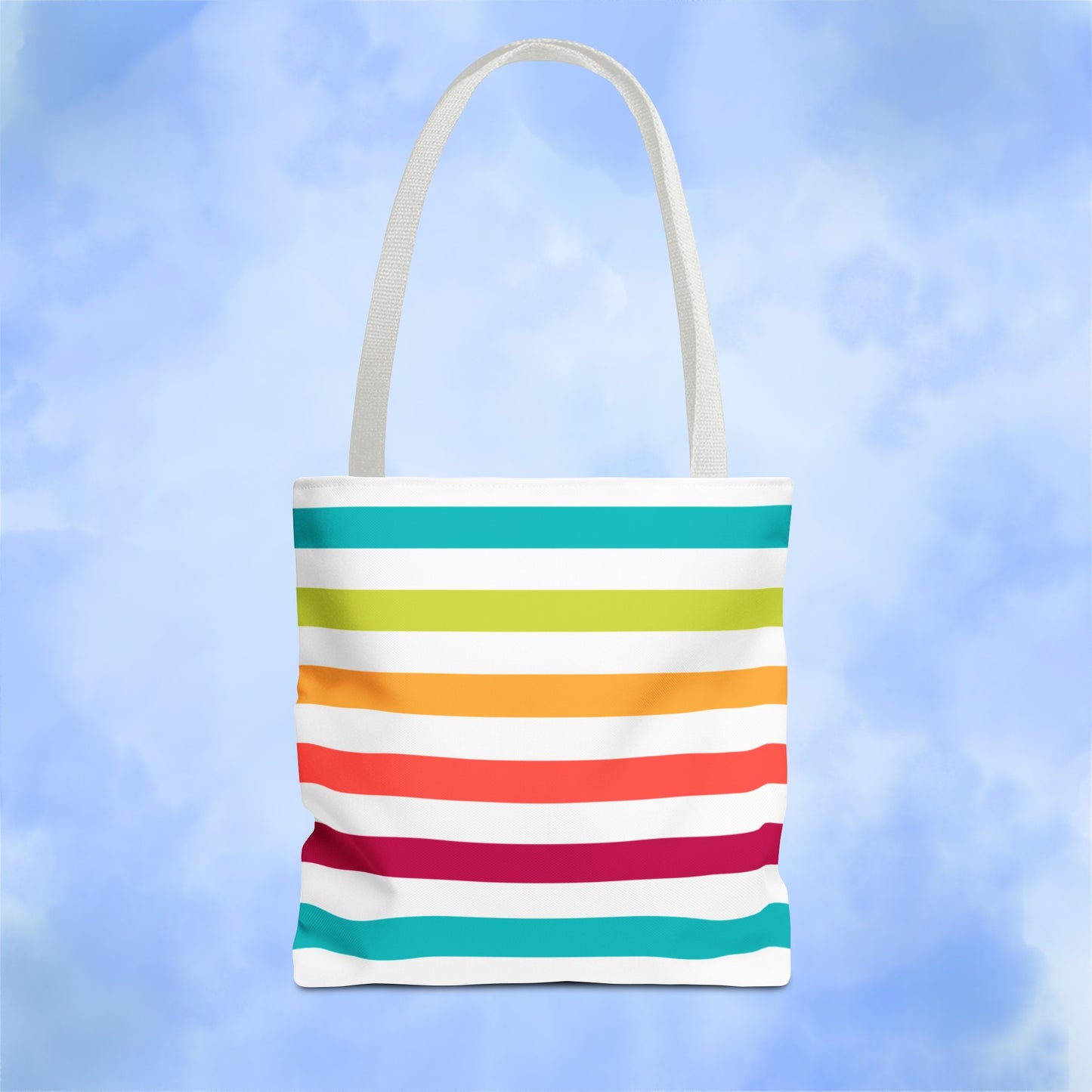 Colorful Candy Lines Tote Bag